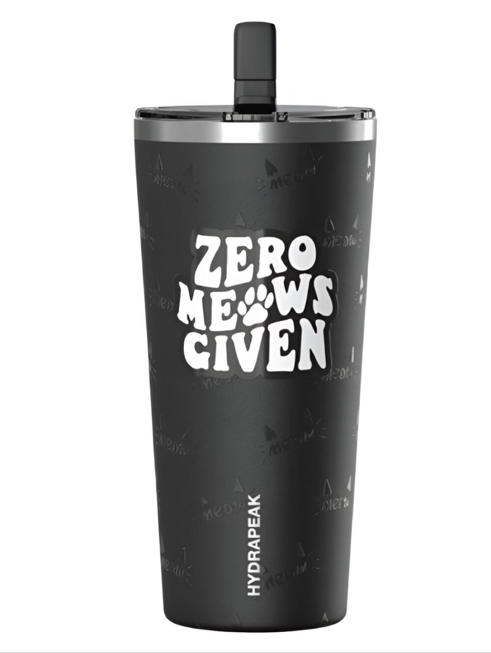 HydraPeak "Zero Meows Given" Tumbler, 25 oz